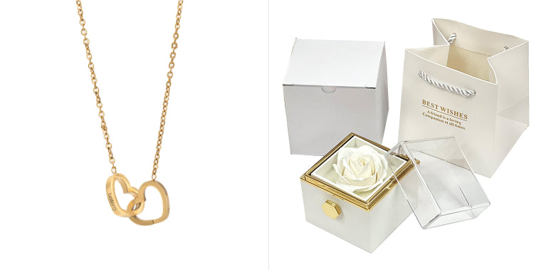 Rotating Soap Flower Rose Gift Box – Valentine’s Day Jewelry Packaging