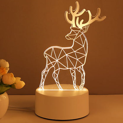 3D Acrylic LED Lamp – USB Neon Night Light