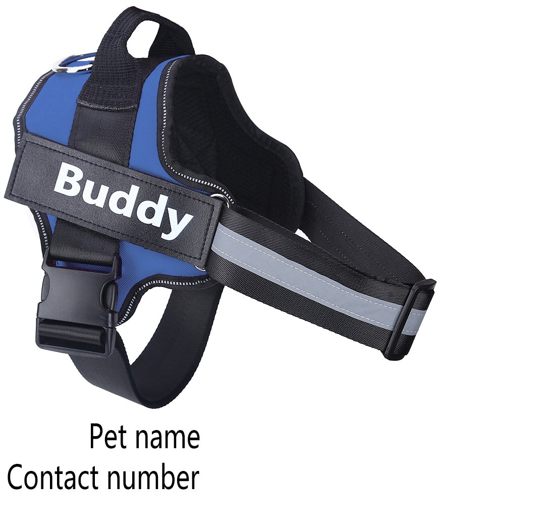 Personalized No-Pull Dog Harness – Reflective & Adjustable Vest