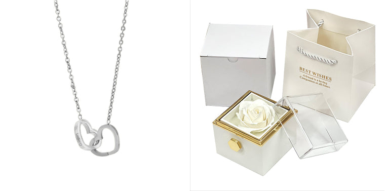Rotating Soap Flower Rose Gift Box – Valentine’s Day Jewelry Packaging